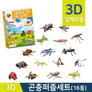 3D입체 곤충퍼즐세트 16종