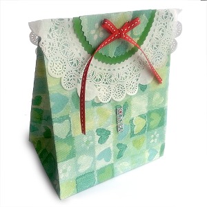 리본쇼핑백 10인 종이접기