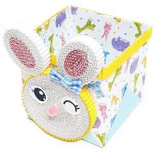 골판지 토끼 연필꽂이 종이접기